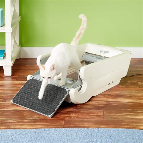 electric litter box for large cats|battery powered cat litter box.